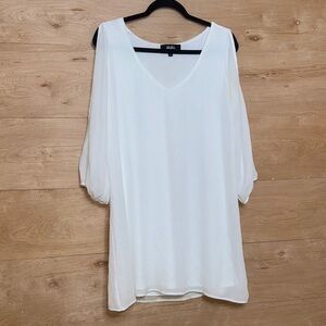 Lulu's Elegant White Dress